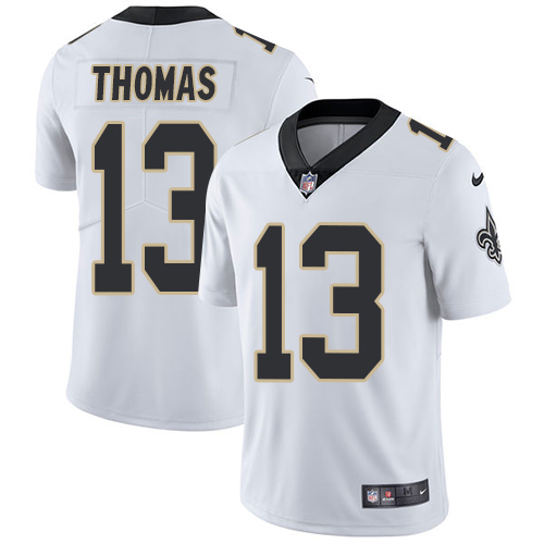 2019 Men New Orleans Saints 13 Thomas white Nike Vapor Untouchable Limited NFL Jersey